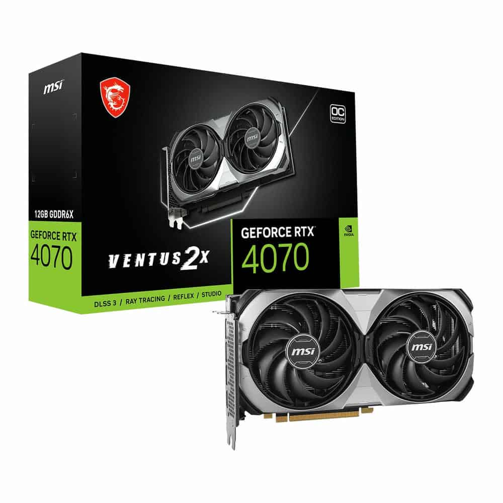 MSI NVIDIA GeForce RTX 4070 12GB VENTUS 2X E OC Ada Lovelace Open Box Graphics Card